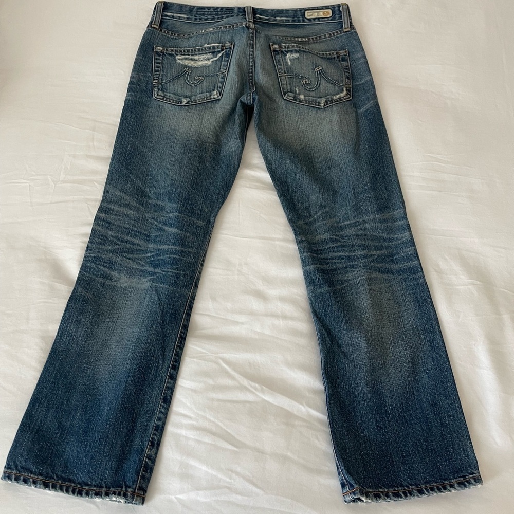 AG Adriano Goldschmied Ex Boyfriend Crop Jeans Sz 27R